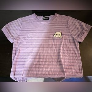 Ripndip Purple Striped Shirt